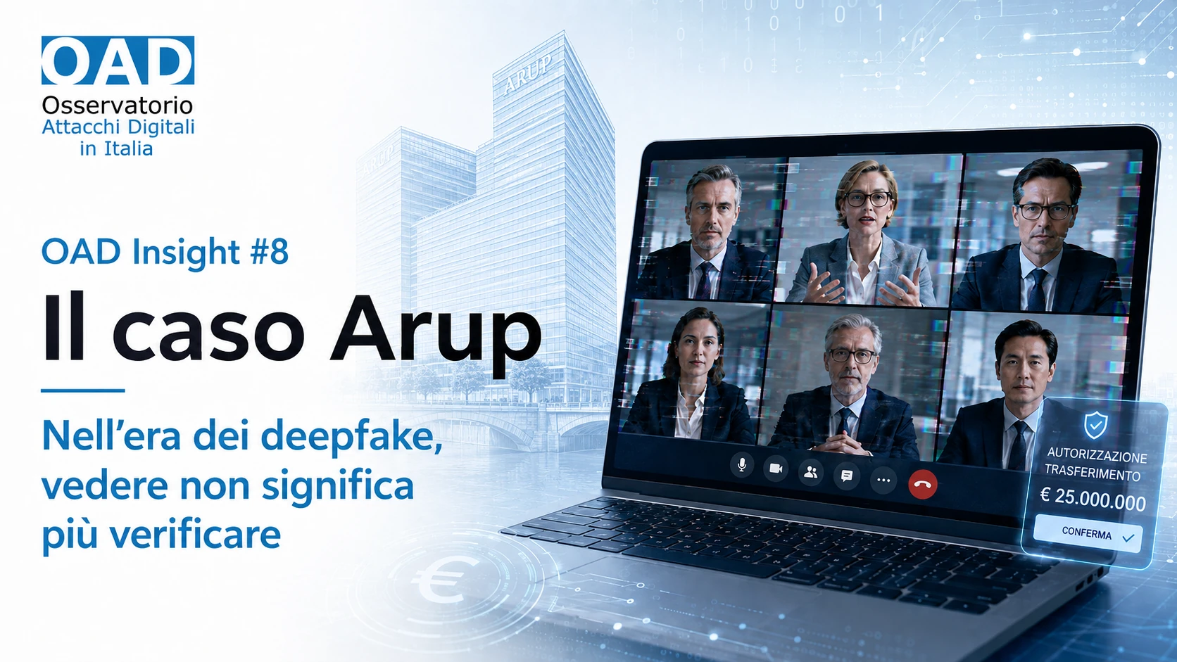 il caso arup deepfake e cybersecurity
